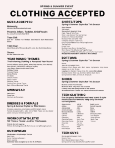 A detailed list of dress code guidelines for students, including accepted items and restrictions.