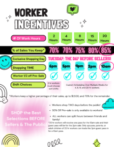 Worker incentives: shop early, earn more.
